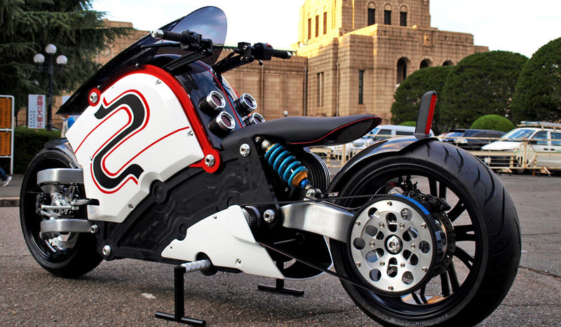 Illustration for article titled This Stunning Electric Bike Is Like a Jet Fighter On Two Wheels